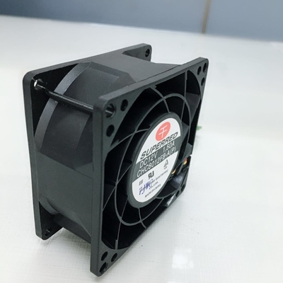 Fan actionnée par C.C de la fan 2.4W en plastique de PBT/fan 80 x 80 x 25mm d'incidence de douille