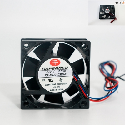 Fan en plastique d'unité centrale de traitement de C.C de PBT 80 x 80 x 25mm avec l'option de sortie de signal