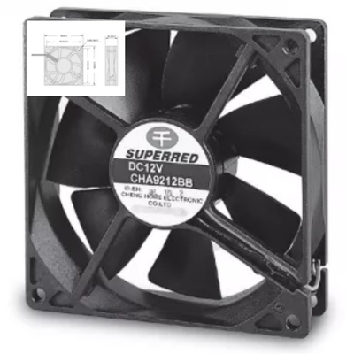 Niveau à faible bruit automatique en plastique de la fan 23dB du ventilateur 92X92X25 de PBT 94V0