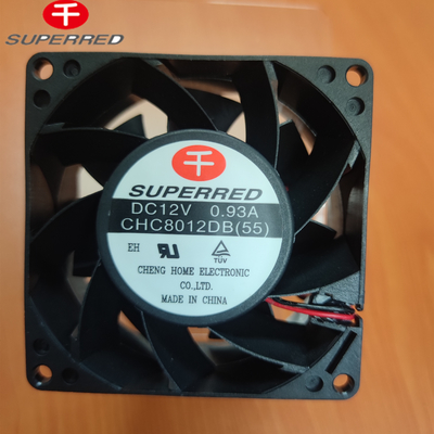 Option de ventilateur PBT DC en plastique avec 45 CFM pour un refroidissement efficace