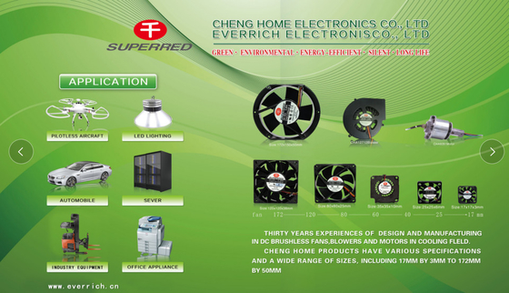 Ventilateur d'aérage de support de serveur de Cheng Home PBT 94V0 40x7mm