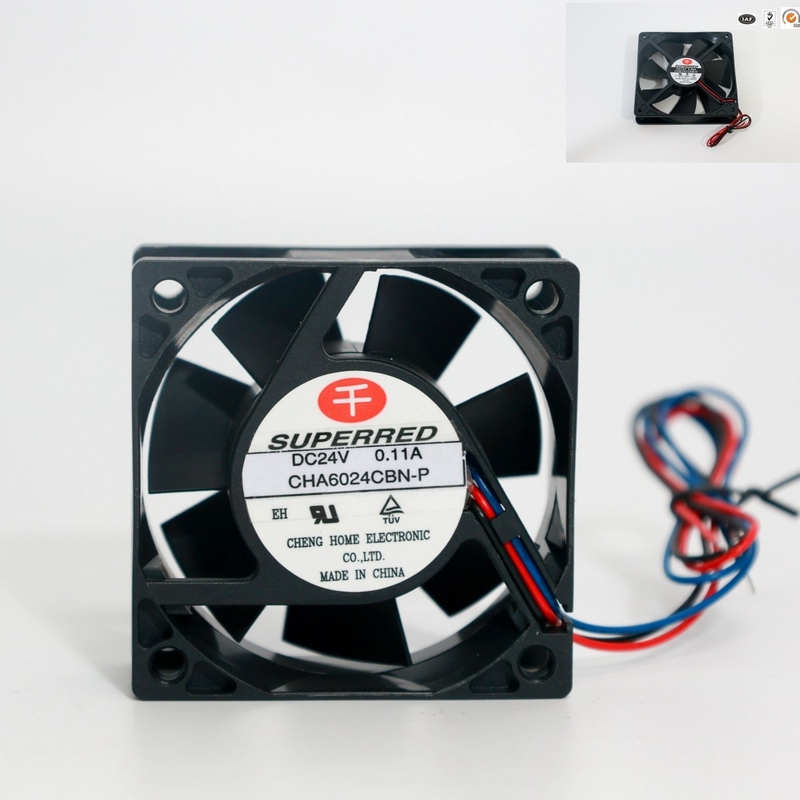 Fan en plastique d'unité centrale de traitement de C.C de PBT 80 x 80 x 25mm avec l'option de sortie de signal
