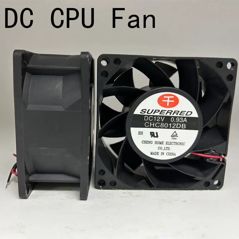 AWG26 Ventilateur de refroidissement par câble de plomb DC 80x80x25 mm pour les applications industrielles