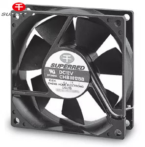 Ventilateur de refroidissement personnalisé de 150 g de courant continu à roulement à billes ou à manches 80x80x20